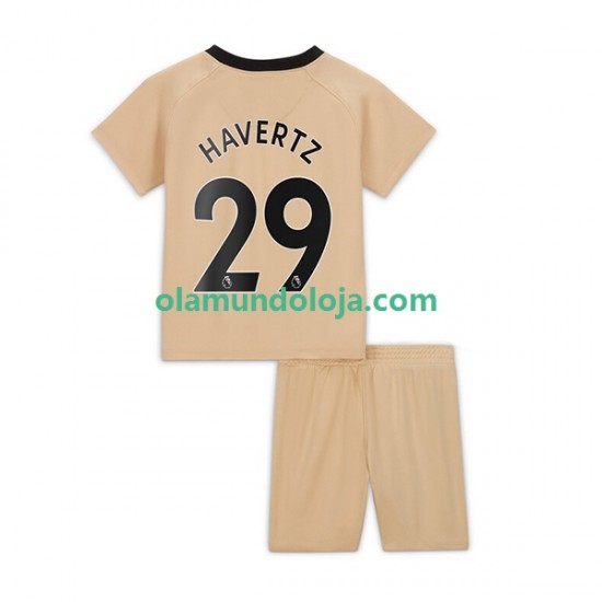 Camisola Chelsea Havertz 29 Criança Equipamento Terceiro 2022-2023 Manga Curta